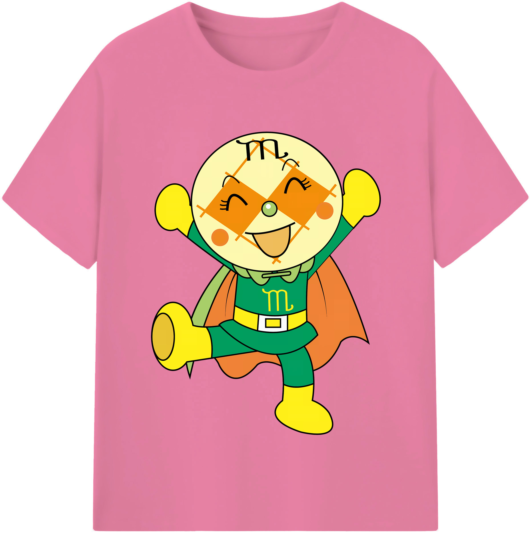 （画像用） アンパンマン Anpanman 綿100％半袖Tシャツ（フロントプリント）